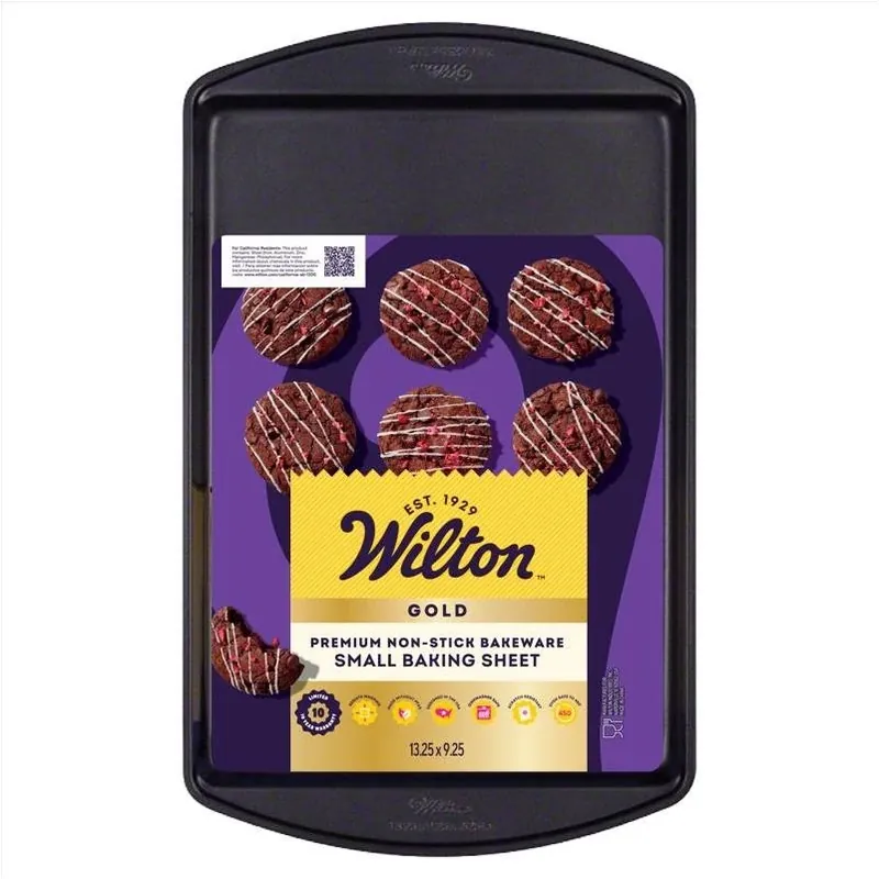 Gold 9×13‑inch Nonstick Steel Baking Sheet – Gray