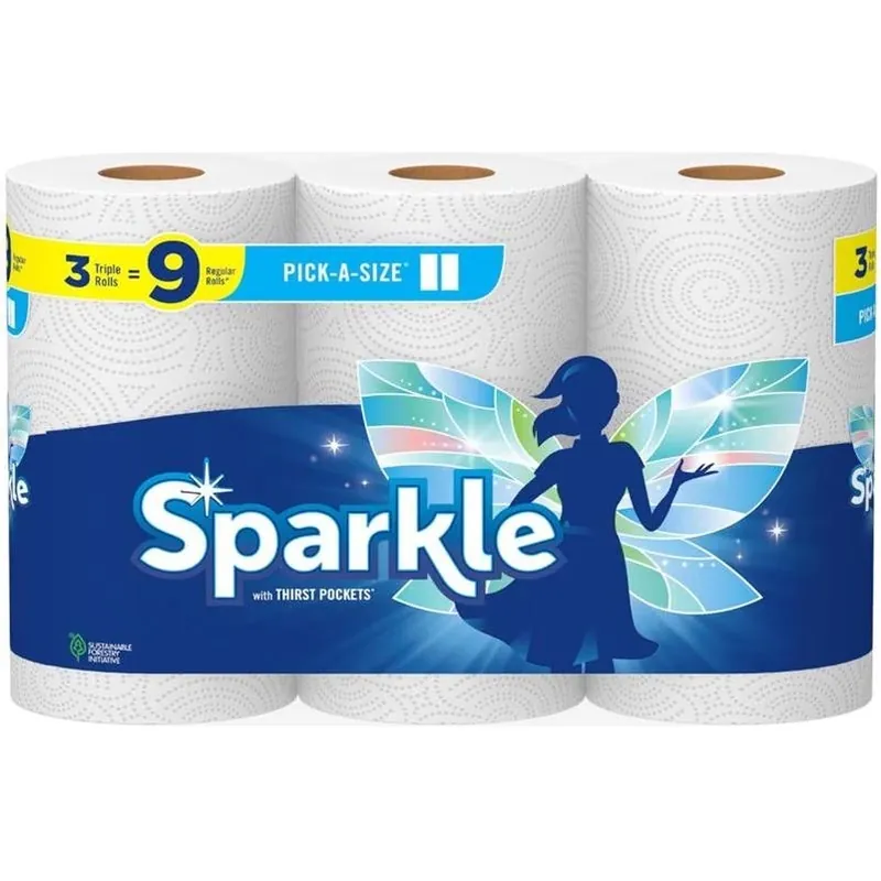 Ultra‑absorbent 2‑ply Paper Towels – 165 Sheets Per Roll, 3‑pack