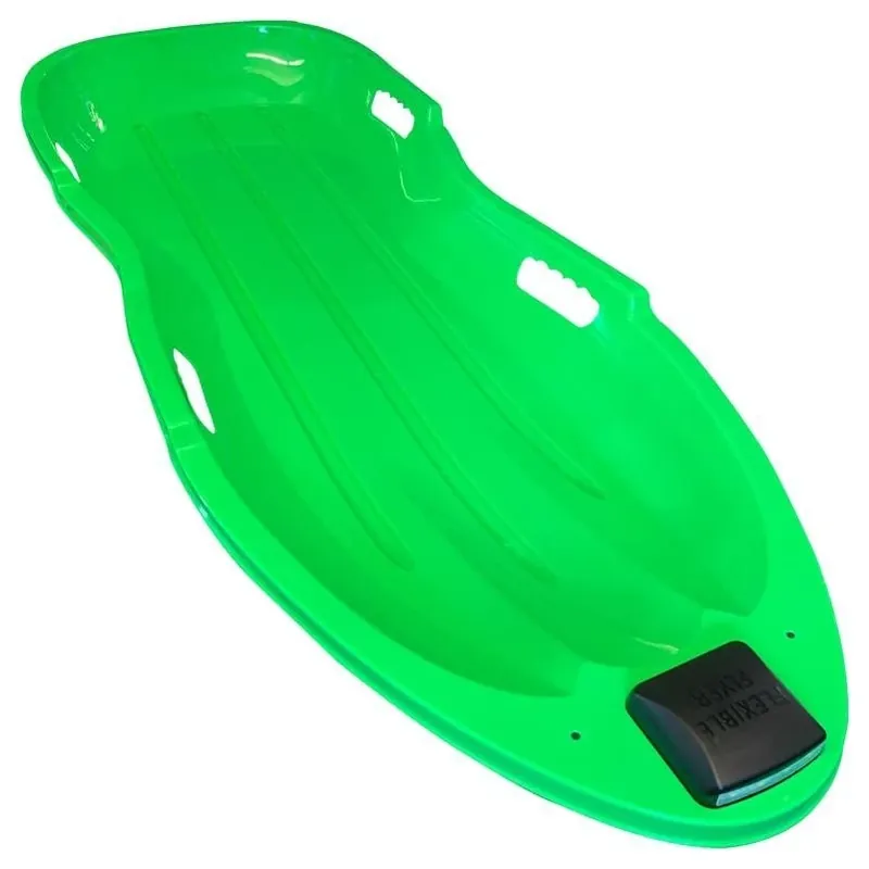 Green 47‑inch Plastic Sled With Built‑in Light – Flexible Flyer