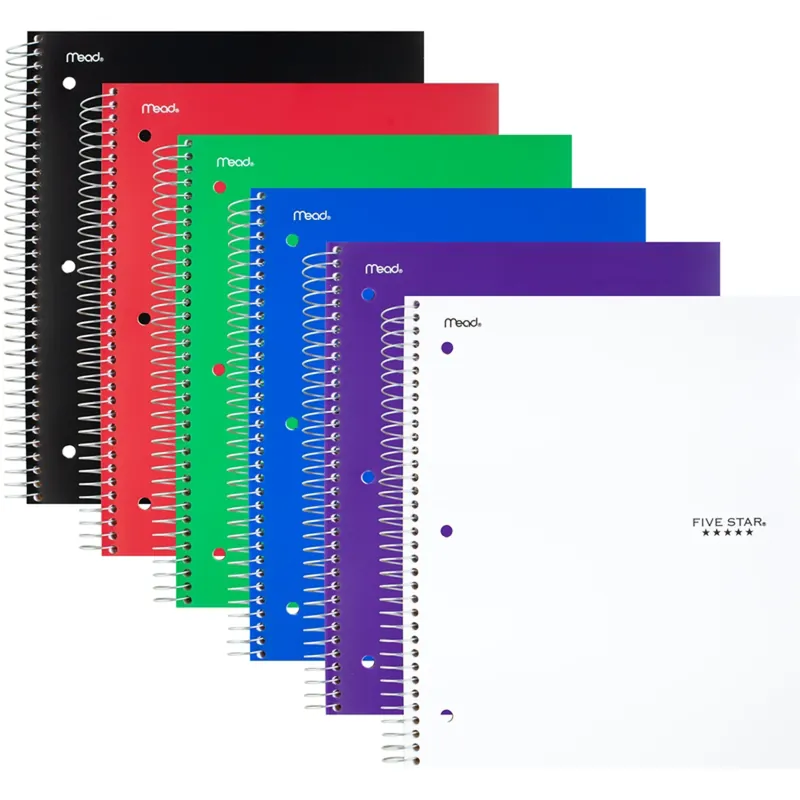 3-subject Spiral Notebook, 8.5 In. X 11 In., 150 Sheets, College Ruled