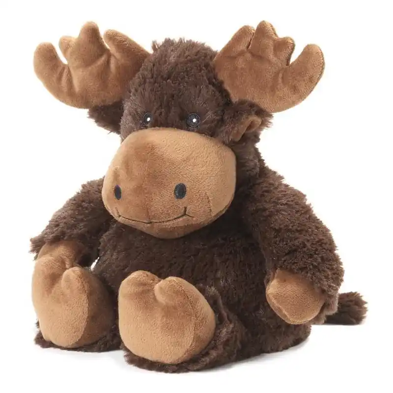 Brown Moose Plush Comfort Toy – Microwavable Cuddly Companion