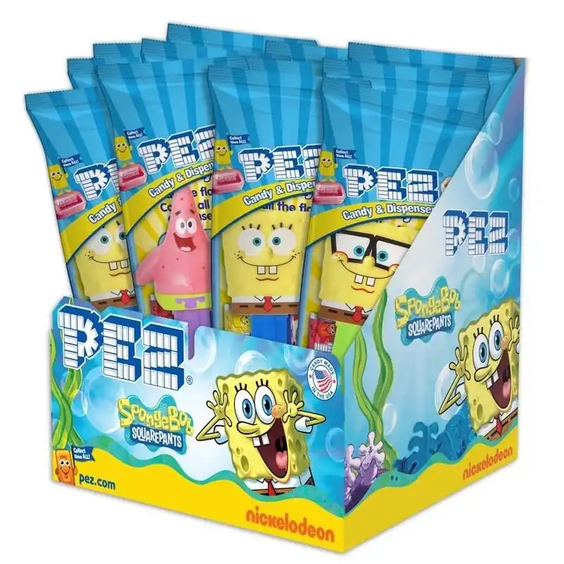 Spongebob Squarepants Pez Candy Dispenser – Assorted Flavors, 0.58 oz