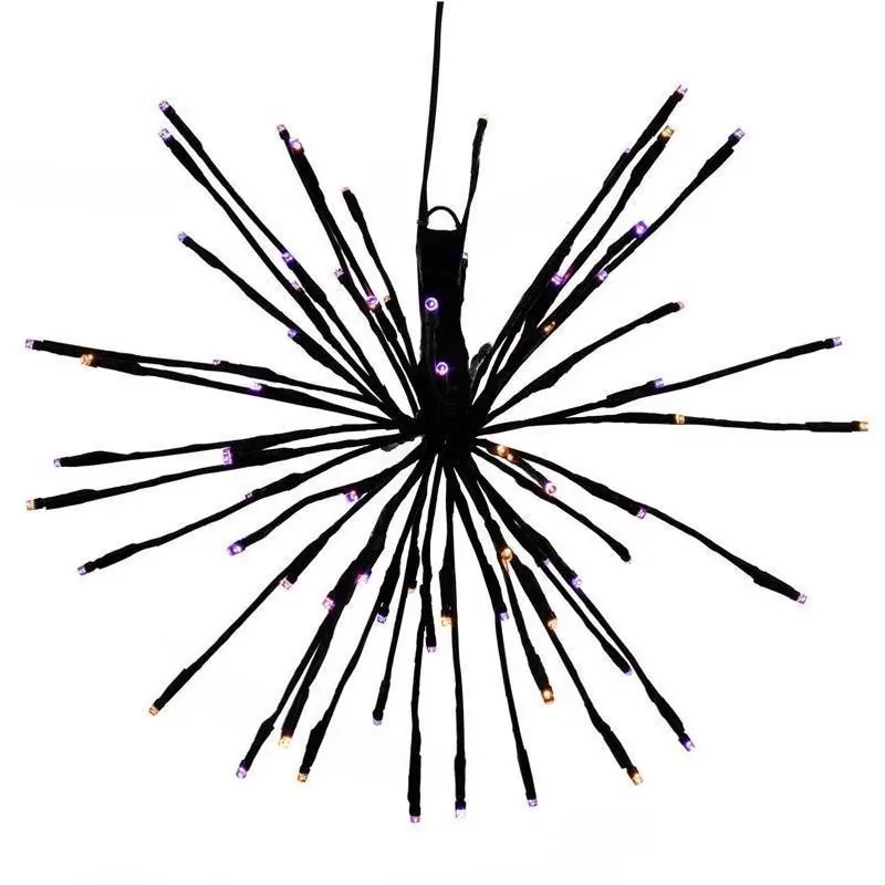 16‑inch Orange & Purple Led Starlight Burst Halloween Decoration