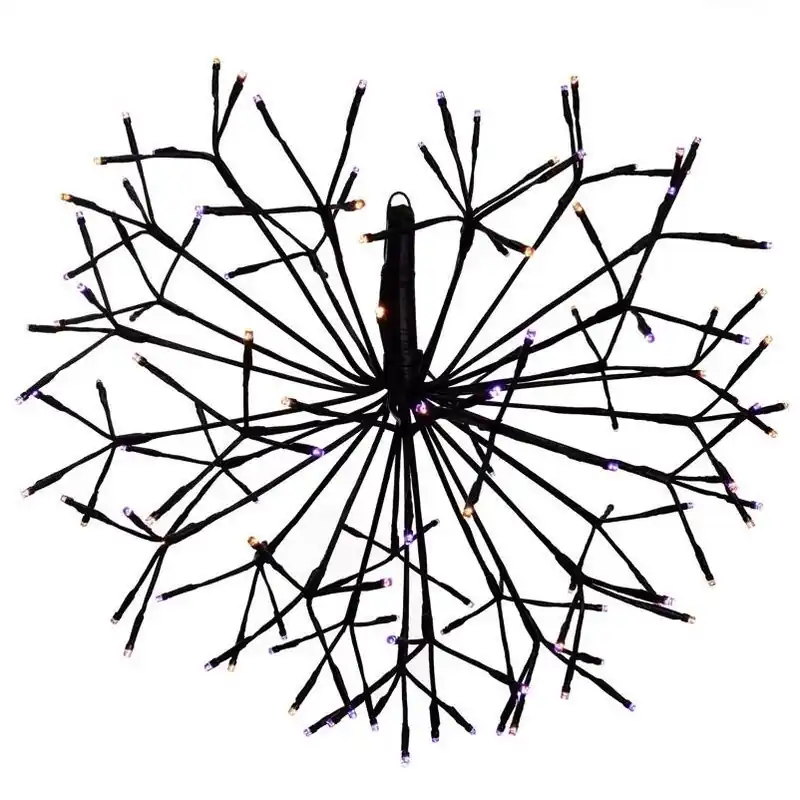 20‑inch Led Pre‑lit Orange & Purple Halloween Sphere