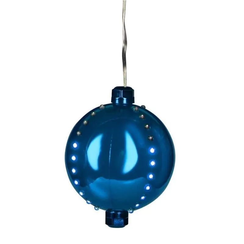 4‑inch Led Blue Snowfall Hanging Ornament – Plug‑in Holiday Décor