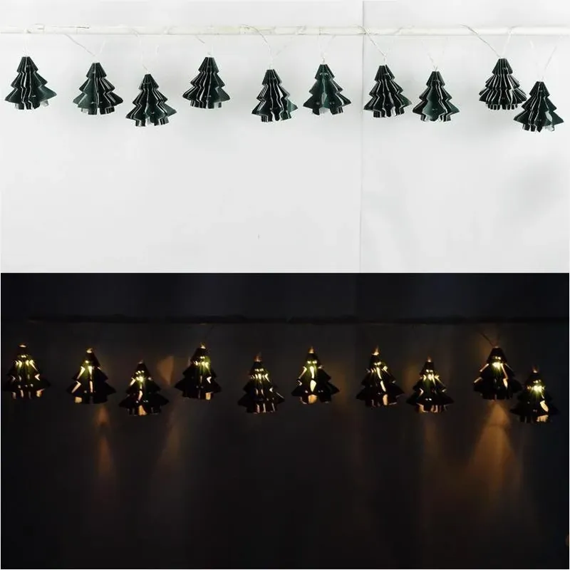 6‑foot Battery‑operated Led Christmas Light String – White Wire