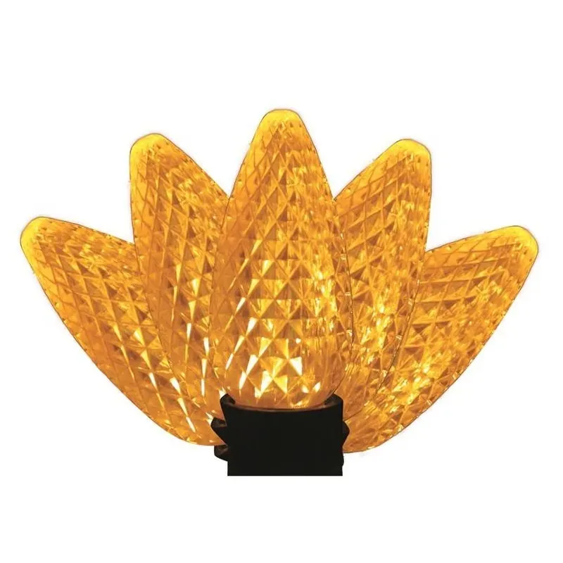 Led Ps C9 Yellow 25‑count Christmas Light Bulbs