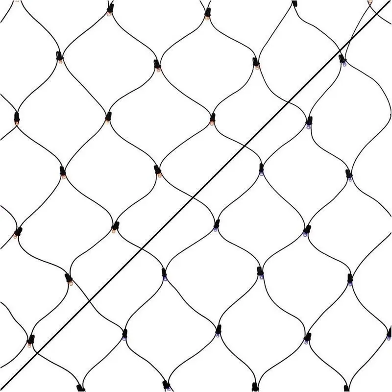 100‑count Orange & Purple Led Net Light String – Plug‑in Holiday Décor