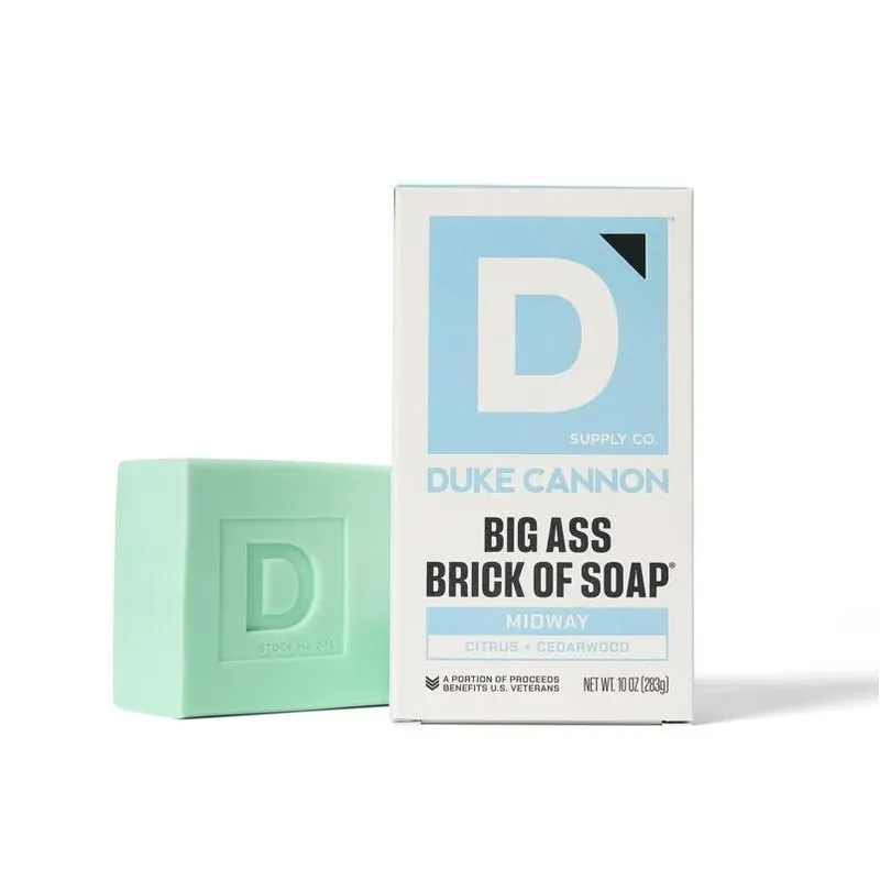 Duke Cannon Midway Citrus & Cedarwood Bar Soap – 10 oz Fresh Scented Classic