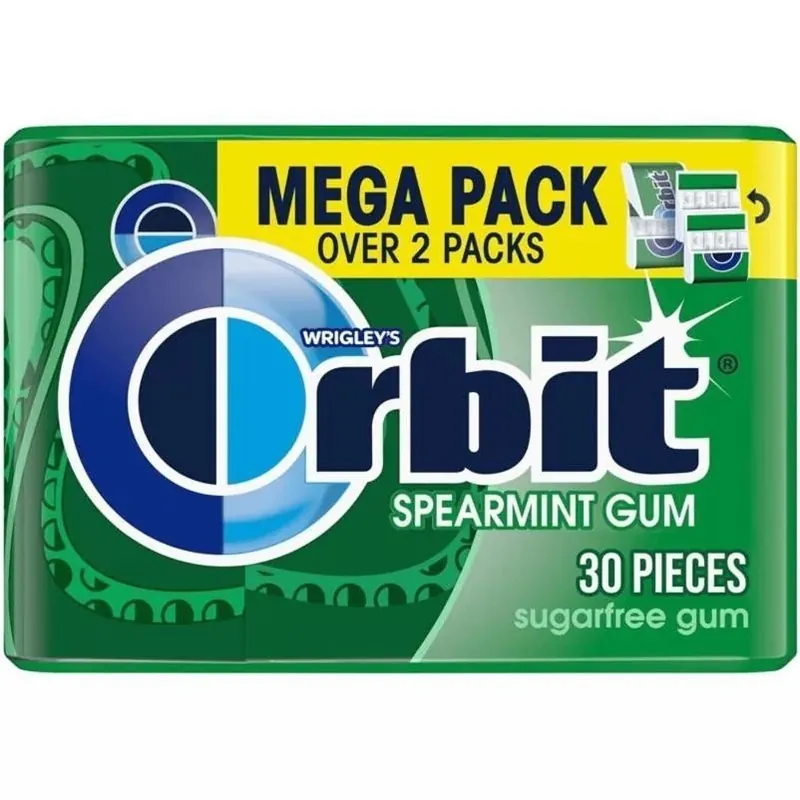 Sugar-free Spearmint Chewing Gum – 30-piece Pack