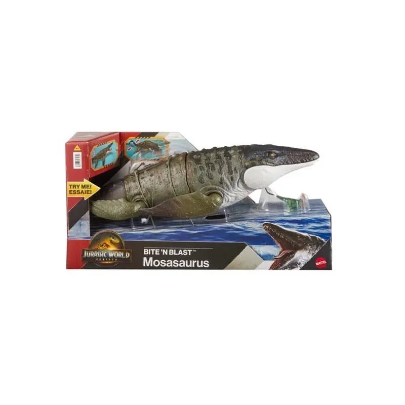 Rebirth Mosasaurus Bite‑n‑blast Interactive Dinosaur Figure – Ages 4+