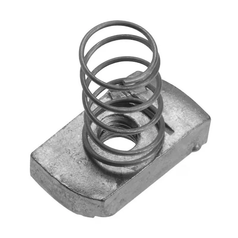 3/8" Galvanized Steel Self‑locking Spring Nut – Imc Conduit, 1‑piece