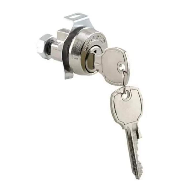 Nickel Mailbox Lock Cylinder – 5‑pin, Clockwise Turn, 2 Keys Included