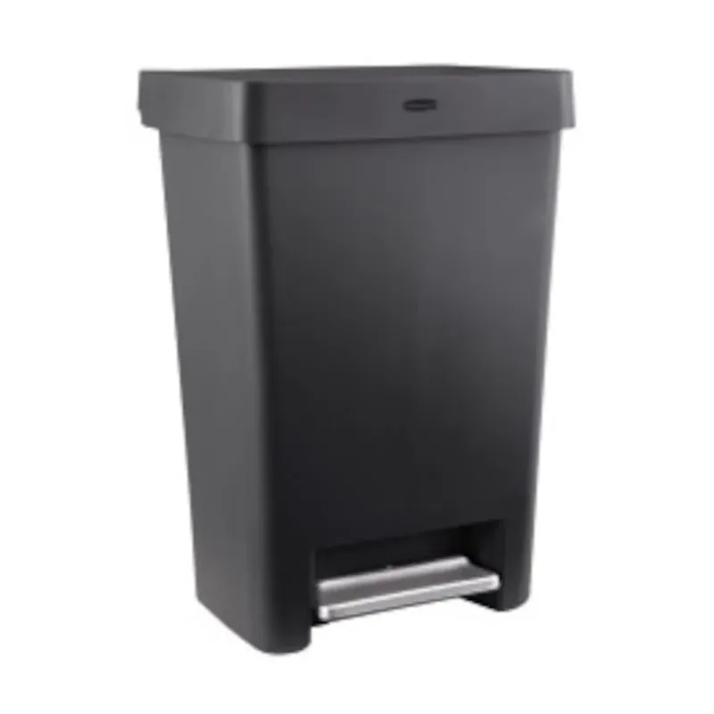 13‑gallon Charcoal Resin Kitchen Trash Bin With Secure Lid