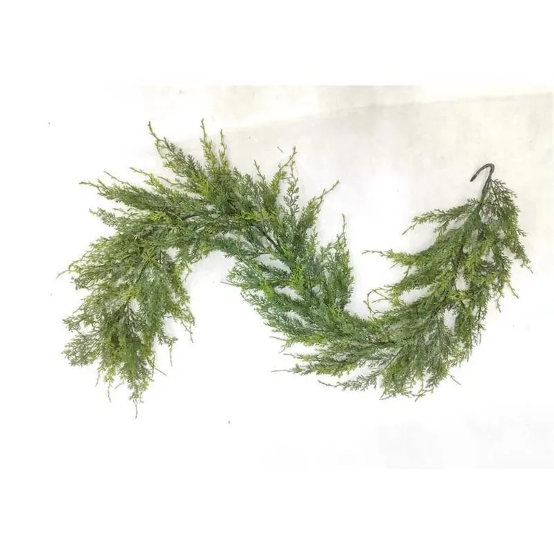 9‑foot Unlit Everyday Garland – Flexible Decorative Greenery For Home & Events
