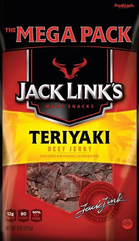 Teriyaki Beef Jerky Mega Pack, 8 Oz - High Protein Snack
