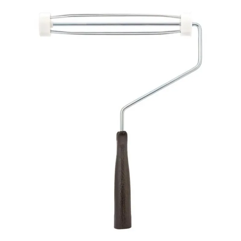 9‑inch Metal Paint Roller Frame With Threaded End – 15‑inch Handle