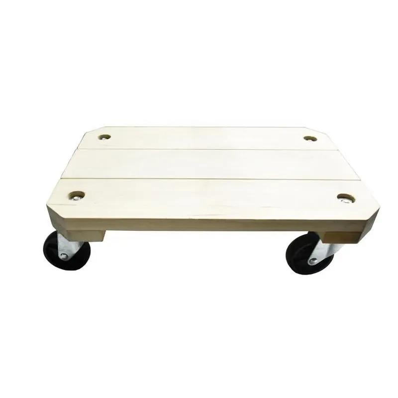 Heavy-duty 4-wheel Hardwood Dolly – 360 Lb Capacity