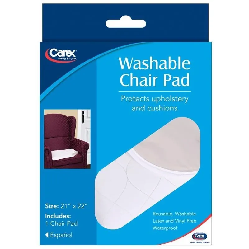 White Washable Chair Pad – Premium Protective Cushion (1 Pack)