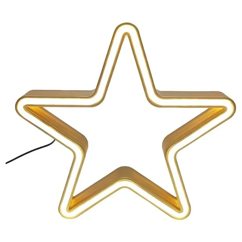 Led Warm White Star Table Decoration – 9‑inch Battery‑operated Accent Light