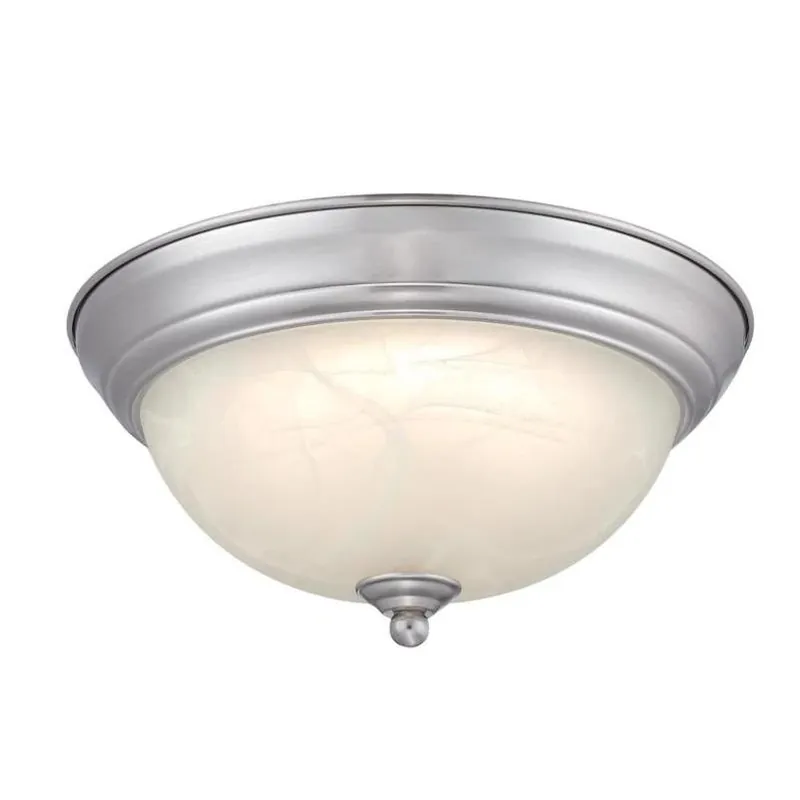 Brushed Nickel Flush‑mount Led Ceiling Light – 1350‑lumen, Adjustable Color Temperature