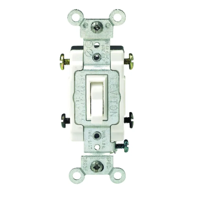 Commercial 15 Amps Toggle Ac Quiet Switch White 1 Pk