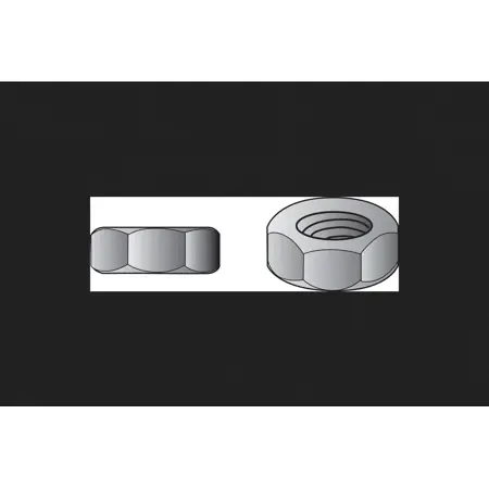 1/4 In. Zinc-plated Steel Uss Hex Nut 1351 Pk