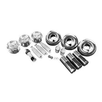 10886 3-handle Tub & Shower Trim Kit For Delta - Chrome Finish