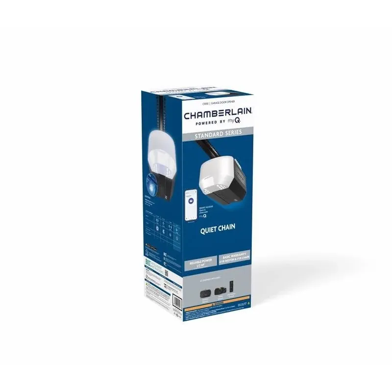 C1000 ½ hp Chain‑drive Smart Garage Door Opener – Wi‑fi Myq, Wall Control & 1‑bulb Light