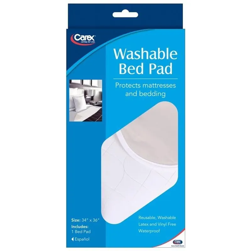 Carex White Polyester Mattress Protector – Deep‑pocket, Bedbug‑proof Encasement