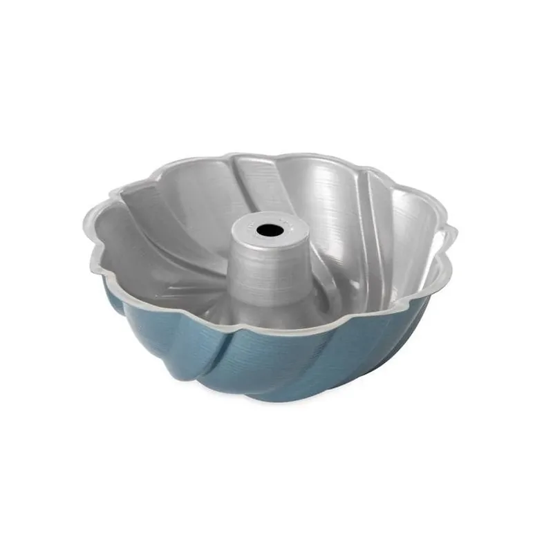 Blue 10‑inch Nonstick Bundt Pan – Premium Aluminum Bakeware