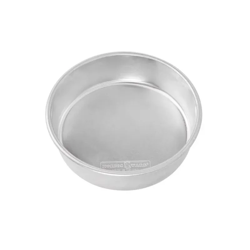 8‑inch Silver Aluminum Non‑stick Cake Pan