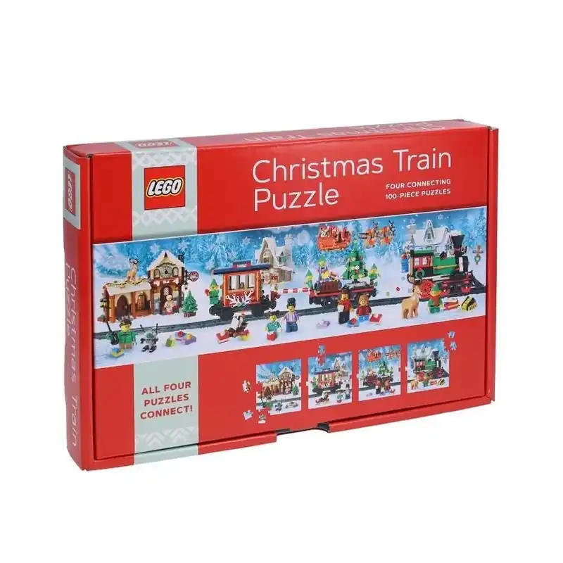 Christmas Train 100‑piece Puzzle – Holiday Building Fun