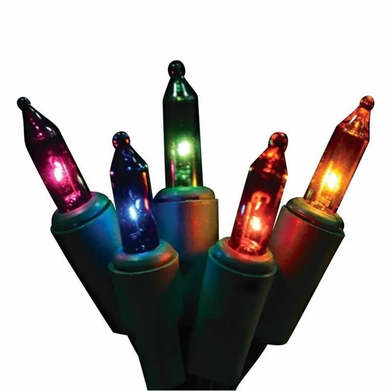 Multicolor T5 Incandescent Christmas Light Bulb Set – 5‑piece Replacement Pack