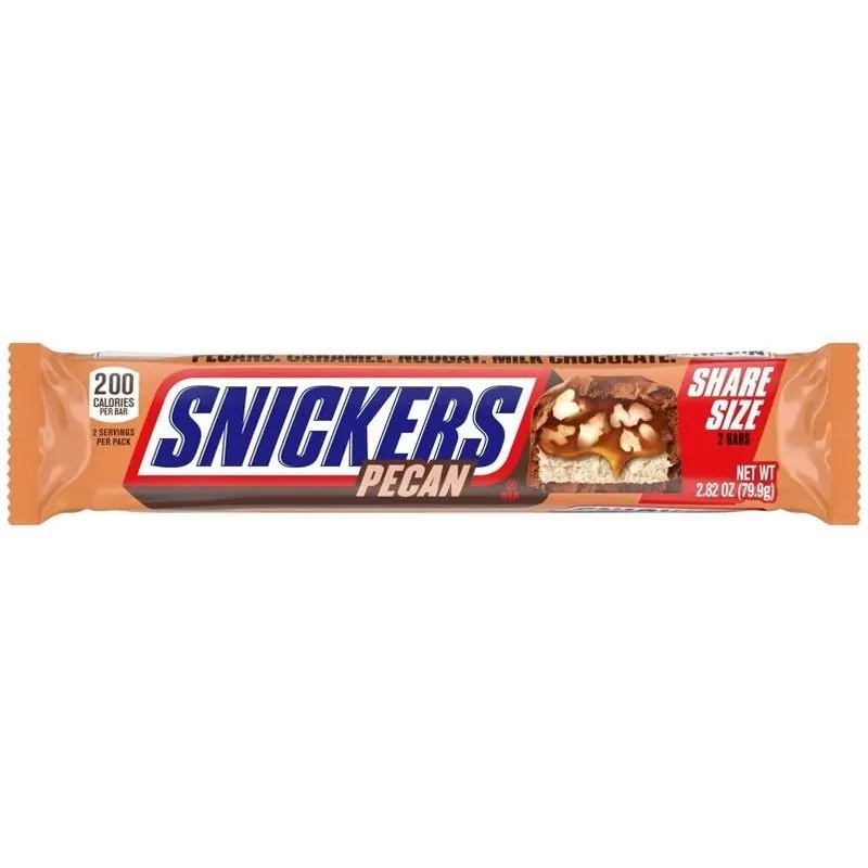 Snickers Share Size Pecan Candy Bar 2.82 Oz