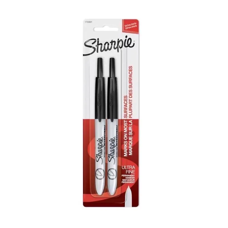 2‑pack Sharpie Ultra‑fine Black Permanent Markers