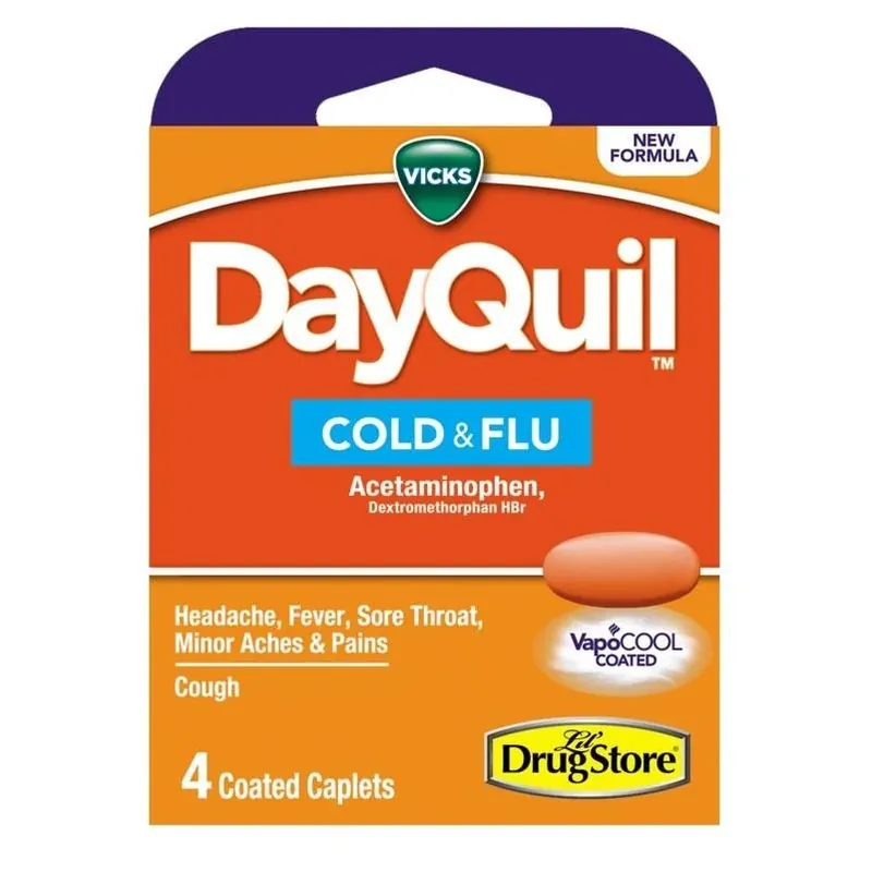 Cold & Flu Daytime Relief – 4‑count Pack