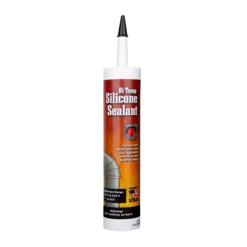Red Devil Premium High‑temperature Silicone Sealant – Black, 10 oz Tube
