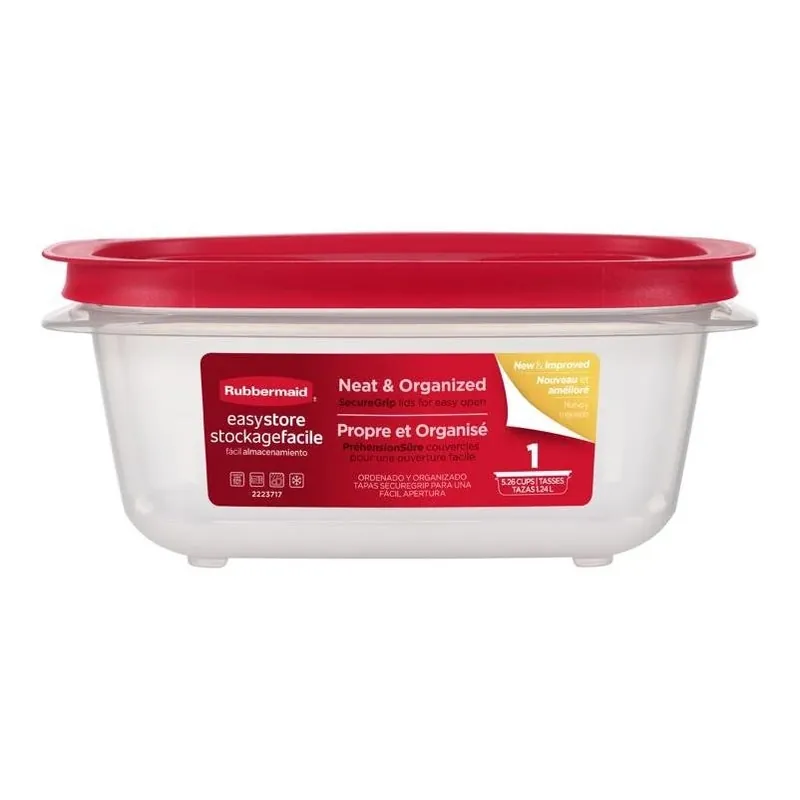 Easy Store Clear 5.3‑cup Food Storage Container With Snap‑lock Lid