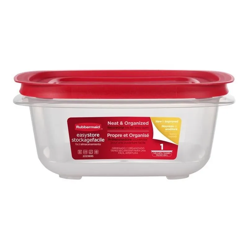 Easy Store 7.81‑cup Clear Square Food Storage Container With Lid