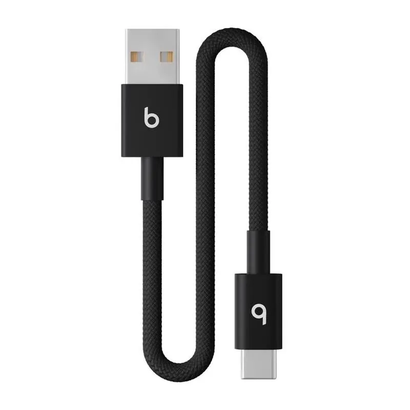 8‑inch Usb‑a To Usb‑c Black Charging Cable – Fast Sync & Power