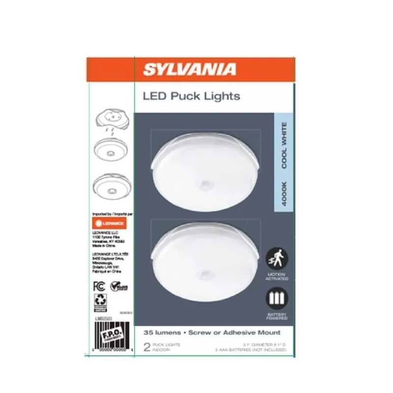 Battery‑powered Motion Sensor Led Slim Area Light – White