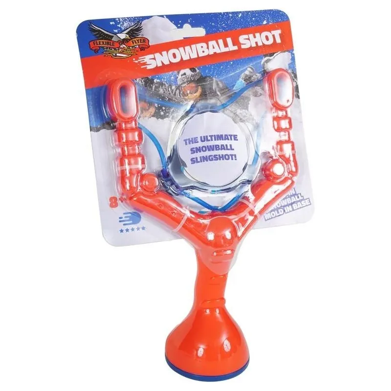 11‑inch Red Plastic Snowball Slingshot – Winter Fun Toy