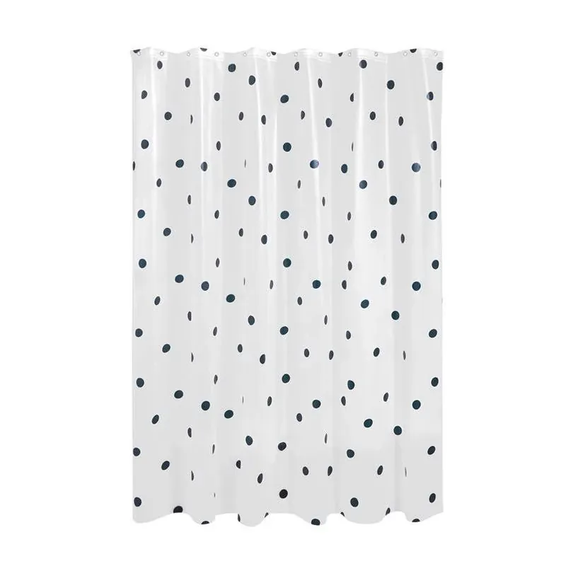 Frosted White Peva Shower Curtain – 72 X 72 Inches