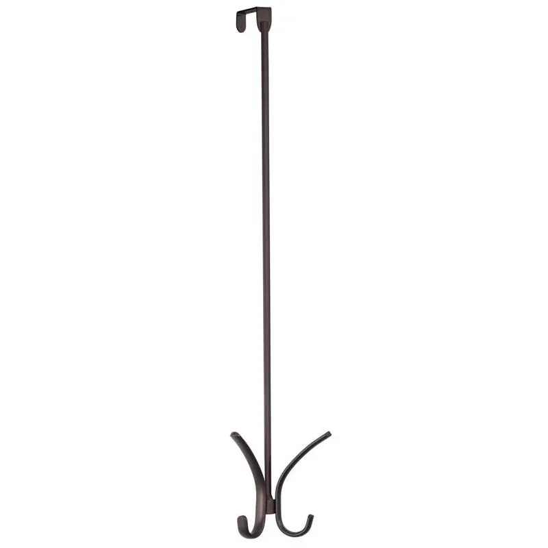 Brown Steel Over‑the‑door Hanger Organizer – 2.5" h × 7.2" w × 25.75" l