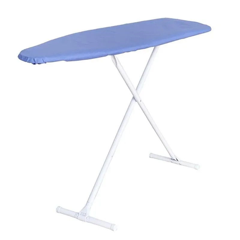 Heavy‑duty Ironing Board With Blue Cotton Pad – 35.5" H X 13" W X 53" L