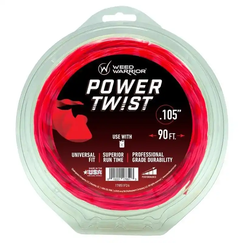 0.105" Professional Trimmer Line – 90 ft Heavy‑duty Twist Cord