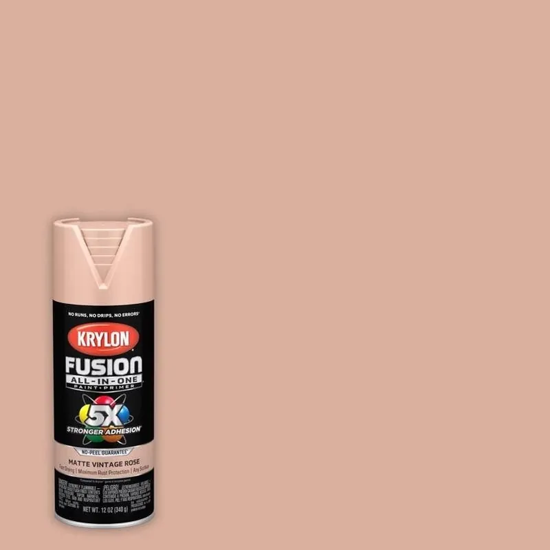 Fusion All‑in‑one Vintage Rose Flat Matte Spray Paint – 12 oz (paint & Primer)