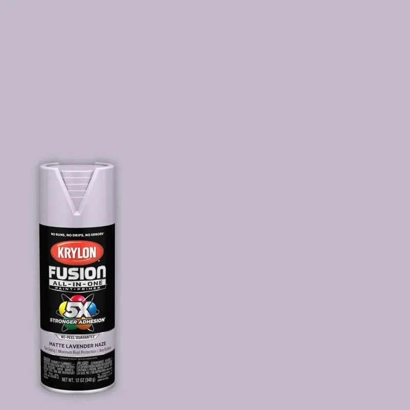 Fusion All‑in‑one Matte Lavender Haze Spray Paint – 12 oz Versatile Primer & Finish