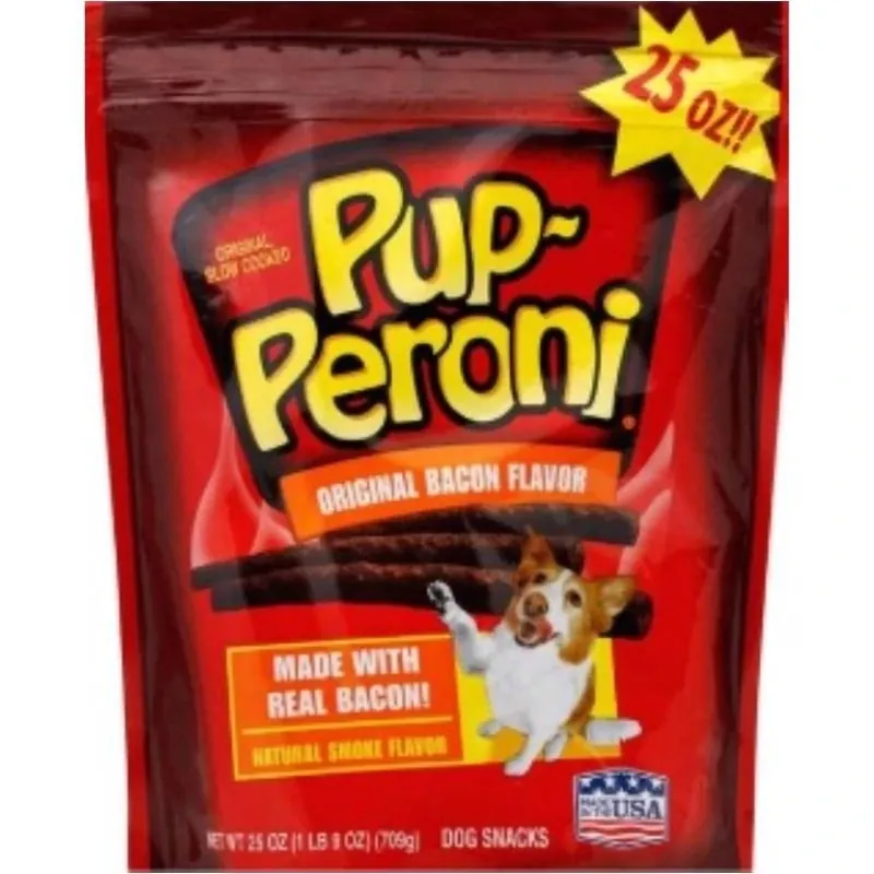 Pupperoni Bacon Dog Treats – 25 oz (11.3″) By Jm smucker’s